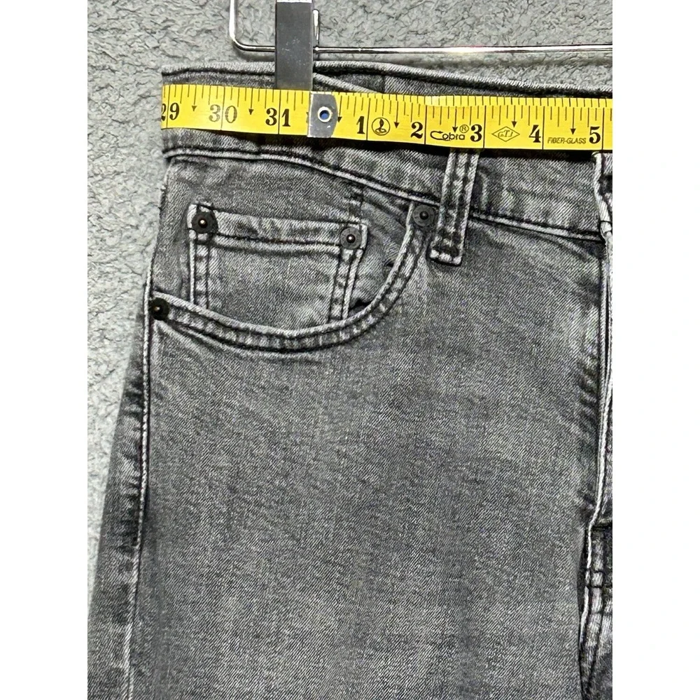 Levis 511‎ Jeans Mens Sz 31.5X32 Gray 5 Pocket Straight Denim Classic Normcore